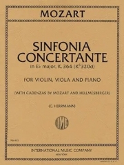 協奏交響曲・変ホ長調・K.364  (モーツァルト)（弦楽二重奏+ピアノ）【Symphonie Concertante in E flat major, K. 364】