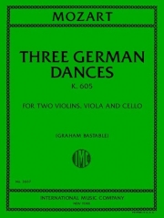 3つのドイツ舞曲・K.605  (モーツァルト)（弦楽四重奏）【Three German Dances, K. 605】