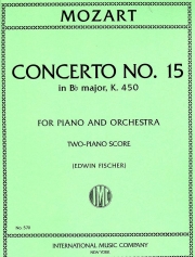ピアノ協奏曲第15番・K.450・変ロ長調（モーツァルト）（ピアノ二重奏）【Concerto No. 15 in B flat major, K. 450】