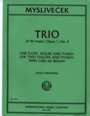 トリオ・変ロ長調・Op.1・No.4  (ヨゼフ・ミスリヴェチェク) (ヴァイオリン二重奏+ピアノ)【Trio in B flat major, Opus ,1 No. 4】