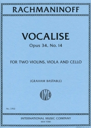 ヴォカリーズ・Op.34・No.14（セルゲイ・ラフマニノフ）（弦楽四重奏）【Vocalise, Opus 34, No. 14】
