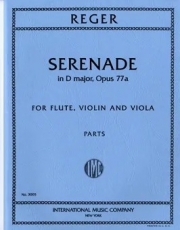 セレナーデ・ニ長調・Op.77a  (マックス・レーガー)（フルート+弦楽二重奏）【Serenade in D major op. 77a】