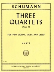 3つの四重奏曲・Op.41（ロベルト・シューマン）（弦楽四重奏）【Three Quartets, Opus 41】