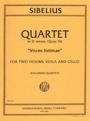 四重奏曲・ニ短調・Op.56「親愛なる声」（ジャン・シベリウス）（弦楽四重奏）【Quartet in D minor, Opus 56 "Voces Intimae"】
