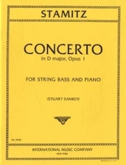 協奏曲・ニ長調・Op.1（カール・シュターミッツ） (ストリングベース＋ピアノ）【Concerto in D major, Opus 1】