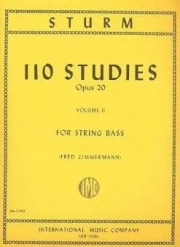 110の練習曲・Op.20・Vol.2（ウィリアム・ストラム） (ストリングベース）【110 Studies, Opus 20: Volume 2】