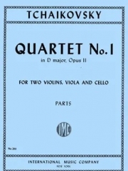 四重奏曲・No.1・ニ長調・Op.11  (ピョートル・チャイコフスキー)（弦楽四重奏）【Quartet No. 1 in D major, Opus 11】