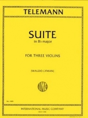 組曲・変ロ長調 （テレマン） (ヴァイオリン三重奏）【Suite in B flat major】