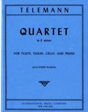 四重奏曲・ホ短調 （テレマン）（ミックス三重奏+ピアノ）【Quartet in E minor】