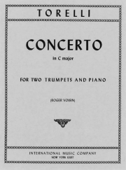 協奏曲・ハ長調 （ジュゼッペ・トレッリ）（トランペット二重奏+ピアノ）【Concertino in C major】