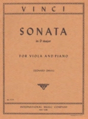 ソナタ・ニ長調 （レオナルド・ヴィンチ）（ヴィオラ+ピアノ）【Sonata in D major】