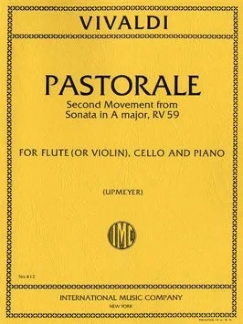 パストラーレ・イ長調・RV.59  (アントニオ・ヴィヴァルディ)（ミックス二重奏+ピアノ）【Pastorale; Second Movement from Sonata in A major, RV 59】