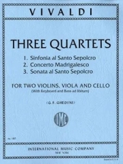 3つの弦楽四重奏曲  (アントニオ・ヴィヴァルディ)（弦楽四重奏）【Three String Quartets】