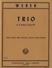 トリオ・ト短調・Op.63  (カール・マリア・フォン・ウェーバー)（弦楽二重奏+ピアノ）【Trio in G minor, Opus 63】