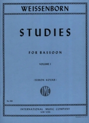 練習曲集第1巻（ユリウス・ヴァイセンボーン） (バスーン）【Studies, Book I】