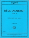 子供の夢・Op.14（ウジェーヌ・イザイ）（ヴァイオリン+ピアノ）【Rêve d'enfant, Op. 14】