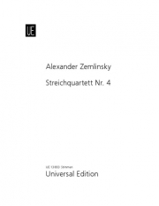 弦楽四重奏曲・No.4・Op.25（アレクサンダー・ツェムリンスキー）（弦楽四重奏）【String Quartet No. 4, Op. 25】