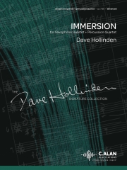 イマージョン（デイヴ・ホリンデン）（サックス四重奏+打楽器四重奏）【Immersion】