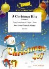 5つのクリスマス・ヒッツ・Vol.1  (テナーサックス+ピアノ）【5 Christmas Hits Volume 1】