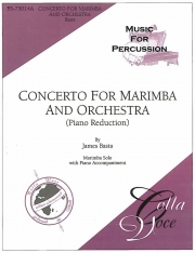 マリンバ協奏曲  (ジェームズ・バスタ)（マリンバ+ピアノ）【Concerto for Marimba】