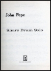 スネアドラム・ソロ（ジョン・ペペ）（スネアドラム）【Snare Drum Solo】