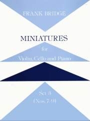 小品集・Vol.3（フランク・ブリッジ）(弦楽二重奏+ピアノ)【Miniatures for Piano Trio: Set 3 (Nos. 7-9)】