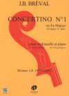 小協奏曲第一番・ヘ長調 （ジャン・バティスト・ブレヴァル） (チェロ+ピアノ）【Concertino No. 1 in F Major】