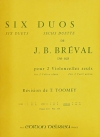6つのデュオ・Book.3（ジャン・バティスト・ブレヴァル）(チェロ二重奏)【Six Duos, Book 3】