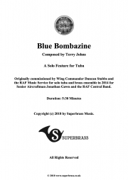ブルー・ボンバジン （テリー・ジョンズ） (テューバ+ピアノ）【Blue Bombazine】