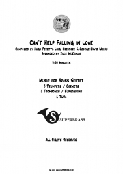 好きにならずにいられない（エルビス・プレスリー）（金管七重奏）【Can't Help Falling in Love】