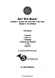 ドント・ストップ・ビリーヴィン（ジャーニー）（金管十重奏）【Don't Stop Believin'】