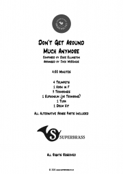 ドント・ゲット・アラウンド・マッチ・エニーモア（デューク・エリントン）（金管十重奏）【Don't Get Around Much Anymore】