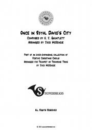 むかし、ダビデ王の町に (ヘンリー・ジョン・ガントレット)（トランペット三重奏）【Once in Royal David's City】