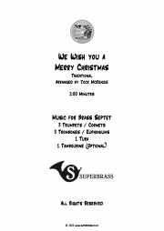 ウィ・ウィッシュ・ユー・ア・メリー・クリスマス  (金管七重奏）【We Wish you a Merry Christmas】