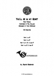 ユール・ビー・イン・マイ・ハート「ターザン」より  (金管四重奏）【You'll be in my Heart】