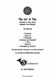 Ten out of Ten（パオロ・ヌティーニ）（金管十重奏）