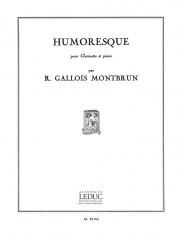 ユーモレスク （レイモン・ガロワ＝モンブラン） (クラリネット+ピアノ）【Humoresque】