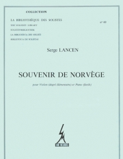 ノルウェーのお土産（セルジュ・ランセン） (ヴァイオリン+ピアノ）【Souvenir De Norvege】