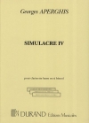 シミュラークル・No.2（ジョルジュ・アペルギス）（バスクラリネット+マリンバ）【Simulacre II】