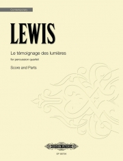 光の証言（ジョージ・ルイス）（打楽器四重奏）【Le témoignage des lumières】