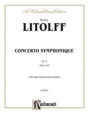交響協奏曲第４番・Op.102（アンリ・リトルフ）（ピアノ二重奏）【Concerto Symphonique, Opus 102】