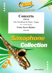 協奏曲 （フランツ・クサヴァー・リヒター） (アルトサックス+ピアノ）【Concerto IFR 20】