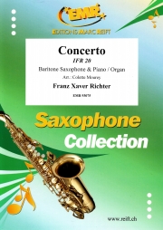 協奏曲 （フランツ・クサヴァー・リヒター） (バリトンサックス+ピアノ）【Concerto IFR 20】