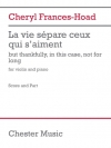La Vie Sépare Ceux Qui S'aiment （シェリル・フランシス＝ホード） (ヴァイオリン+ピアノ）