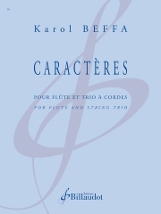 カラクテール（カロル・ベッファ）（フルート+弦楽三重奏）【Caractères】