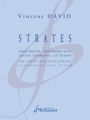 ストラテス（ヴァンサン・ダヴィッド）（ミックス二重奏+ピアノ）【Strates】
