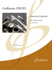 羽根の協奏曲（ギョーム・ドゥリュエル）（クラリネット）【Concerto à plumes】