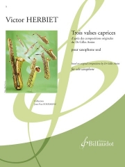 3つのワルツとカプリース（ヴィクトル・ヘルビート）（アルトサックス）【Trois Valses Caprices】