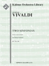 2つのシンフォニア  (アントニオ・ヴィヴァルディ)【Two Sinfonias: Nos. 1 (Op. 204, RV 719) and 2 (RV 146/F.XI】