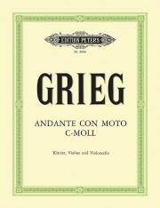 アンダンテ・コン・モート・ハ短調・EG 116（エドヴァルド・グリーグ）（弦楽二重奏+ピアノ）【Andante con moto in C minor EG 116】